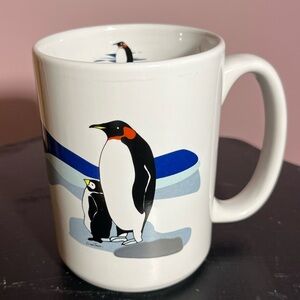 Penguin Design White Mug- canadian made tj studio